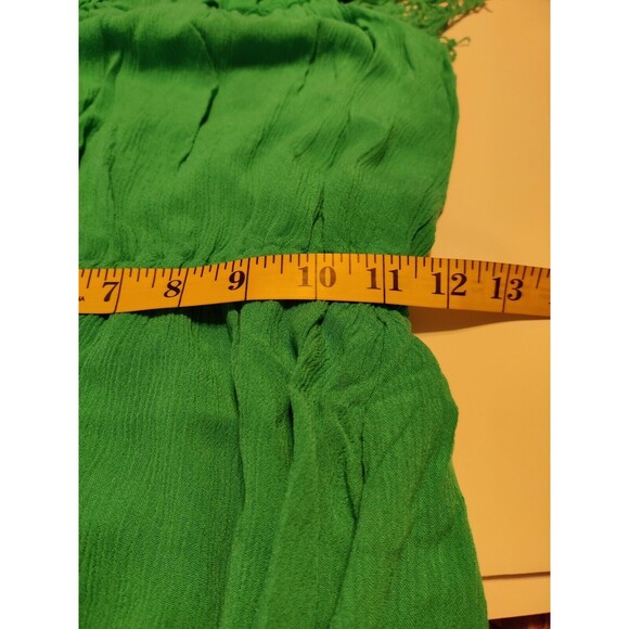XOXO Lace Ruffle Dress Sleeveless Scoop Neck Green Womens Size Medium‎ - Picture 11 of 12